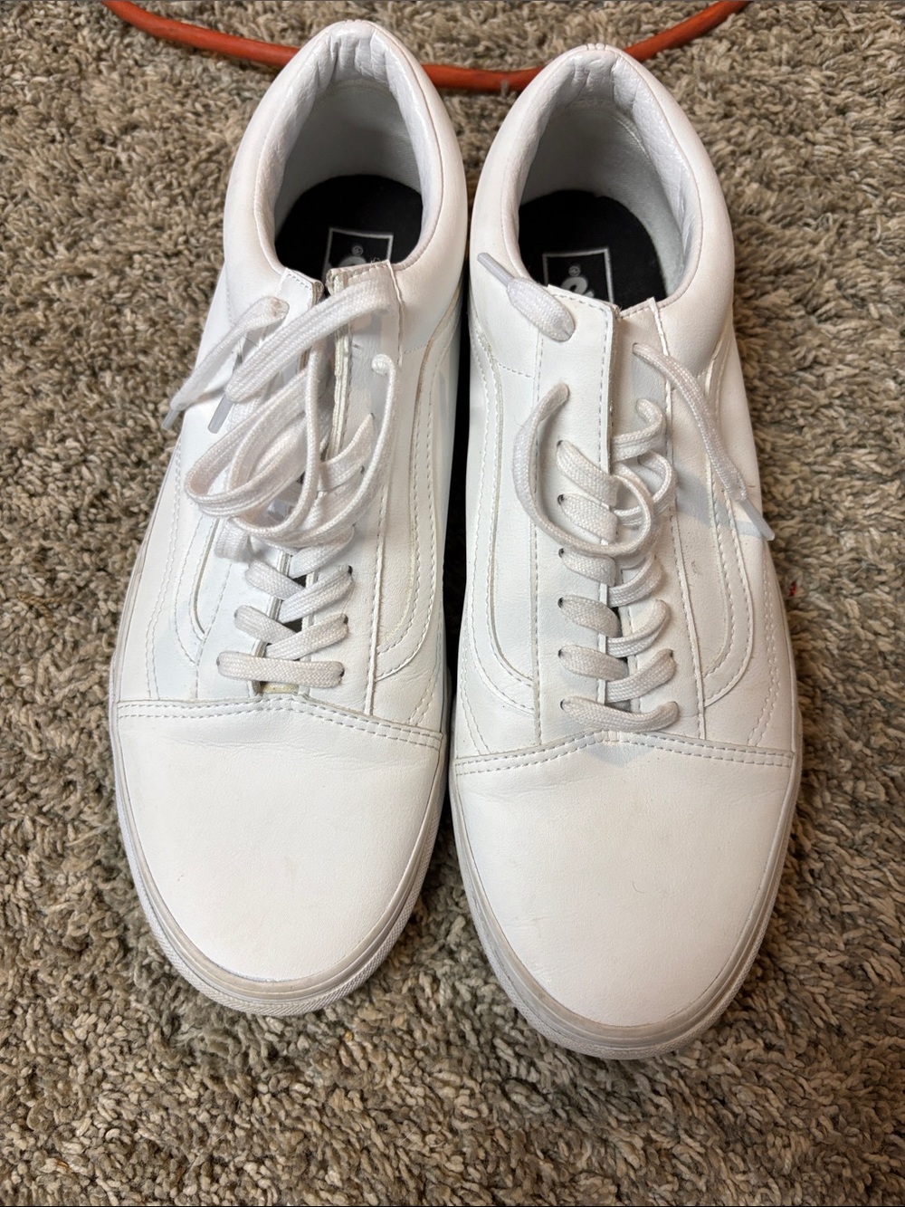 Classic Men's White Low-Top Sneakers size 12 Vans